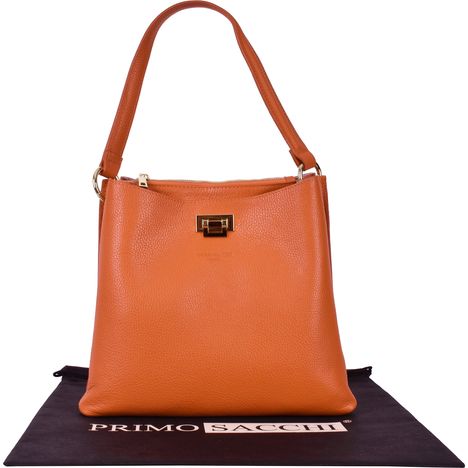 Vivianna- Dollaro Leather Top Handle Grab Bag