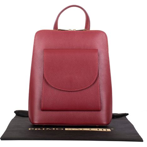 Romana- Textured Leather Backpack, Shoulder & Crossbody Bag