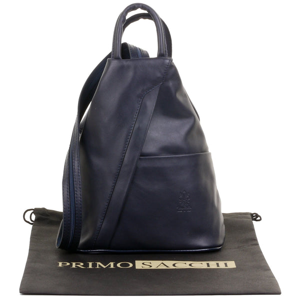 Michelina-Soft Napa Leather Back Pack or Shoulder Bag Plain Colours