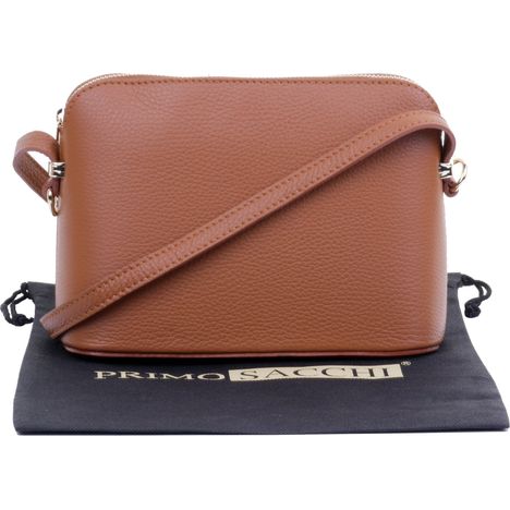 Clarissa-Small Textured Leather Zipped Shoulder & Crossbody Bag