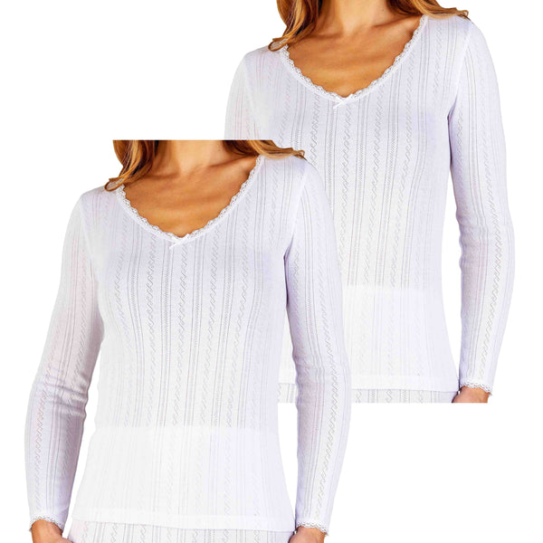 Womens Winter Thermal Base Layer Long Sleeve T Shirts