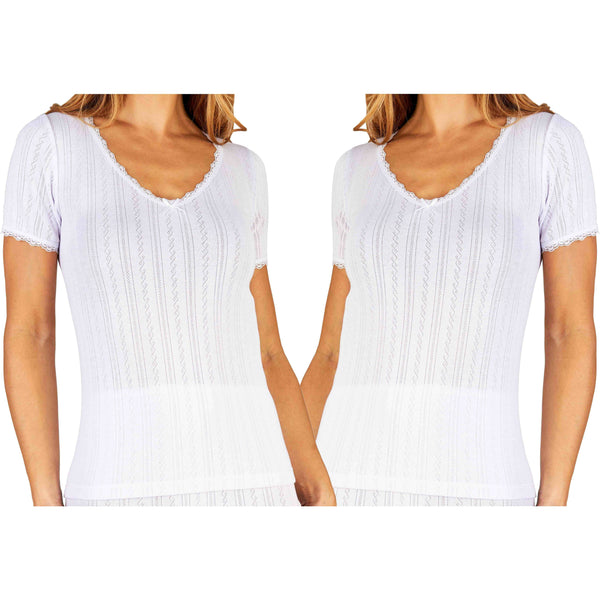 Womens Winter Thermal Base Layer T Shirt Tops
